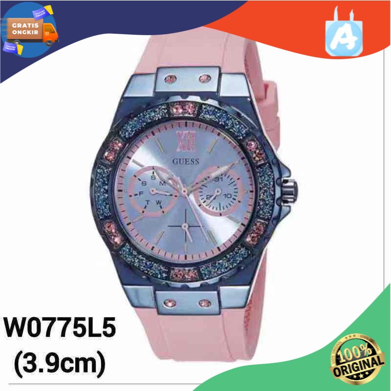 JAM TANGAN WANITA CHRONOGRAPH GUESS W0775L5 ORI