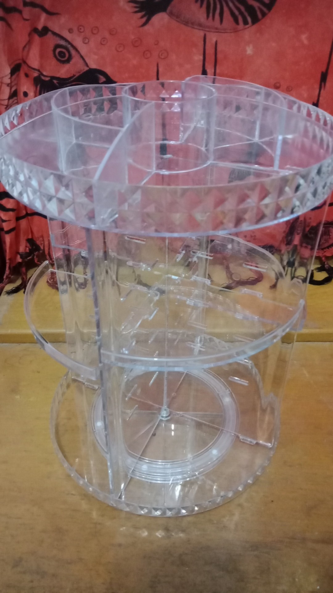 Acrilic Diamond Tempat Kosmetik 360 Derajat