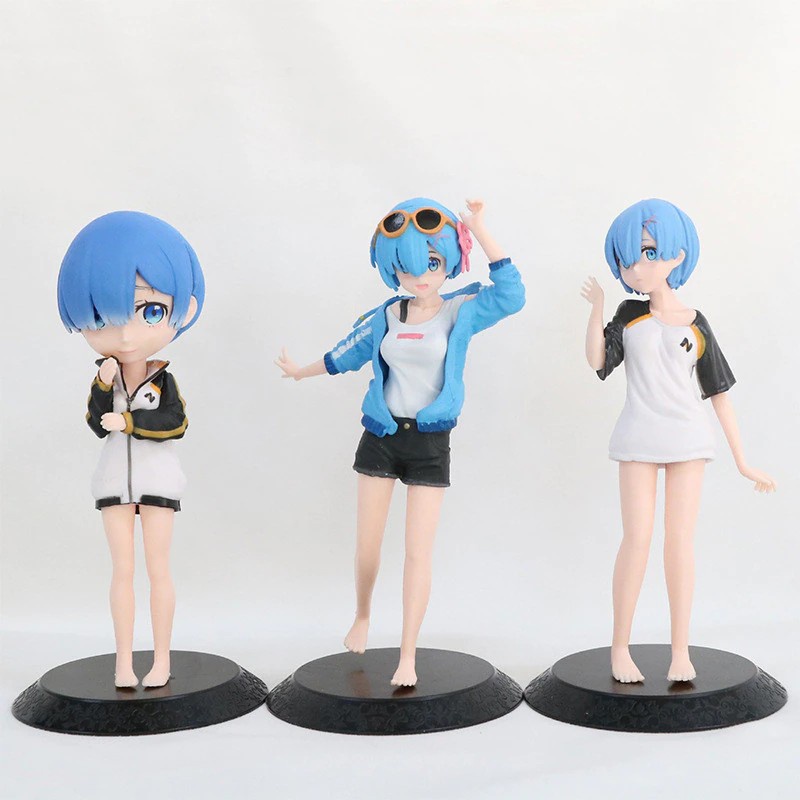 Figure Rem Re Zero Re Life In A Different World From Zero Casual set 3 pcs