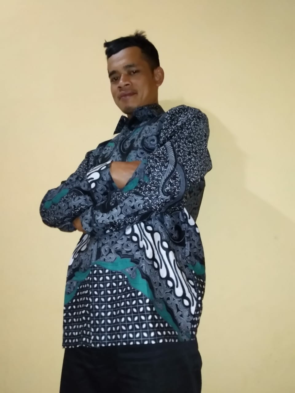 Size M L Xl Xxl Xxxl Bswart Batik Hrb026 Kenongo Hem Pendek Padi Pekalongan M L Xl Batik Pria Murahl