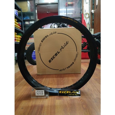 Velg Almini Excel Asia Ukuran 185 Ring 17 Warna Black Hole 36 Velg Jari Jari Motor