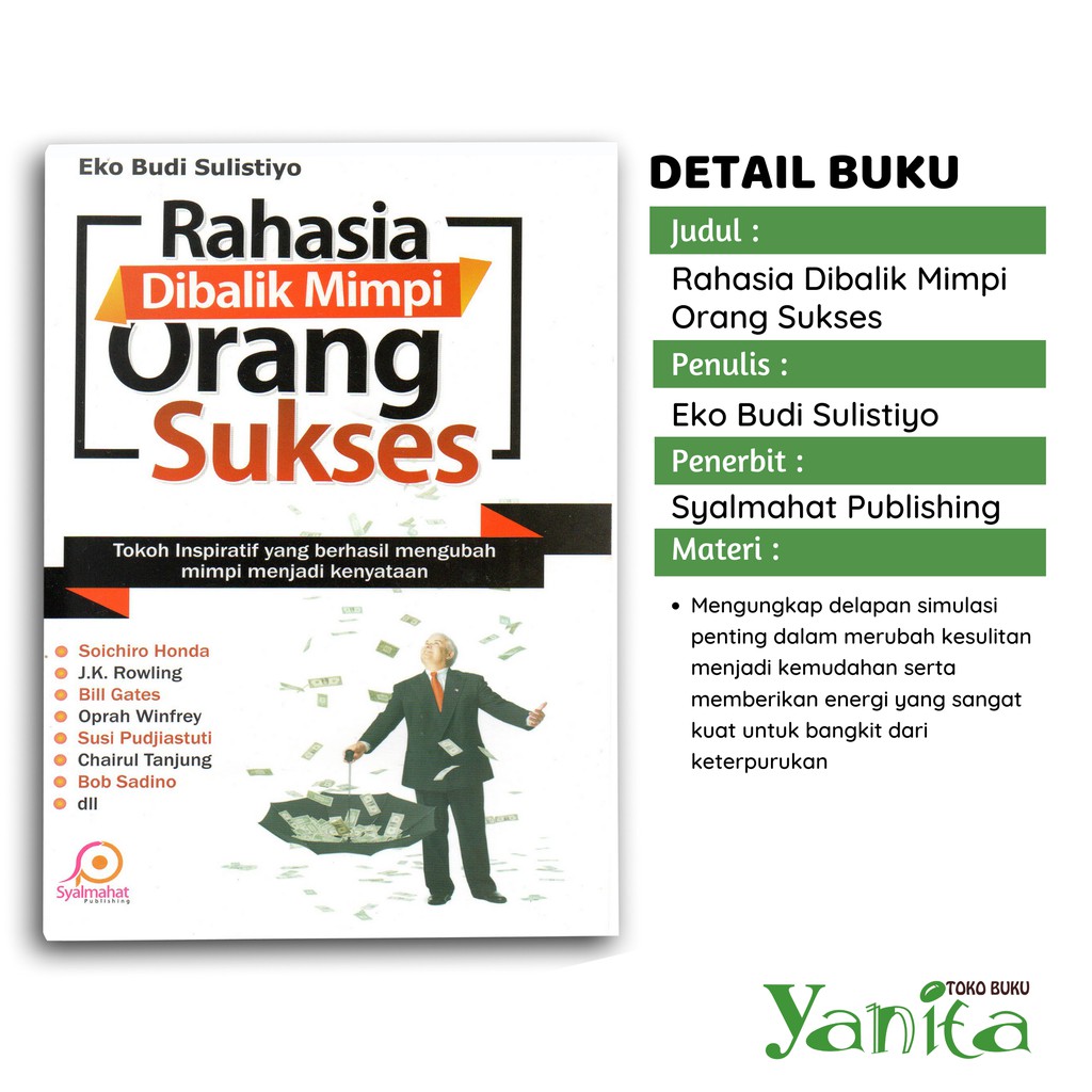 Syalmahat Publishing Buku Motivasi Pengembangan Diri Inspirasi Rahasia Dibalik Mimpi Orang Sukses-1