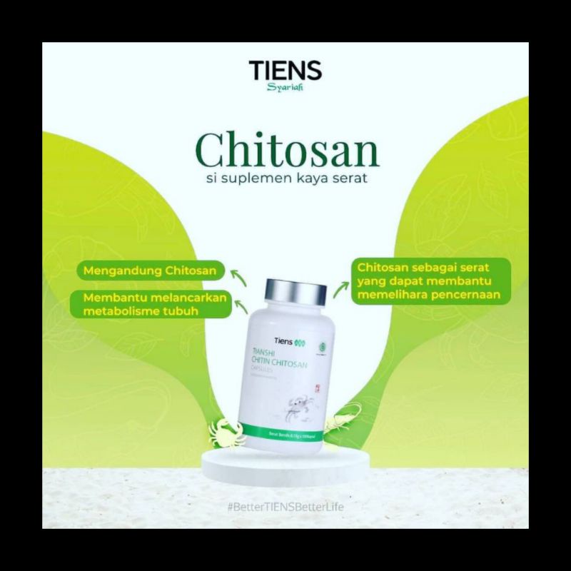 chitin chitosan Tiens original,chitin chitosan penghilang benjolan, chitin chitosan diabetes,