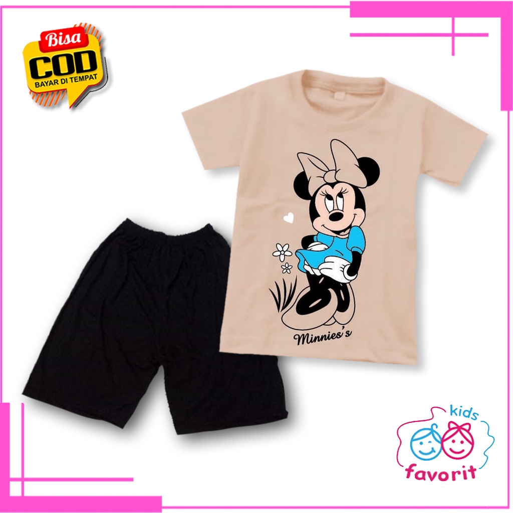 Favorit kids baju setelan anak perempuan lengan pendek