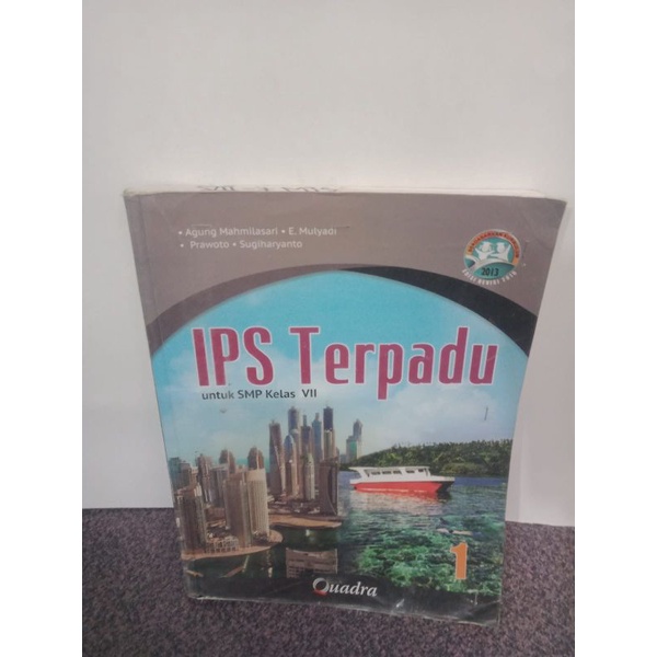 buku IPS untuk SMP kelas 1 kurikulum 2013 edisi revisi 2016 penerbit quadra