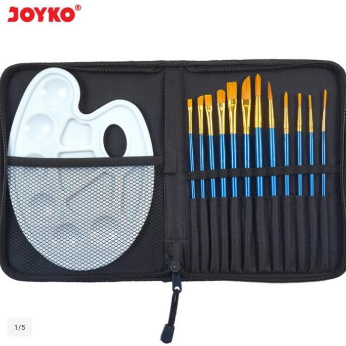 

TERMURAH Art Brush Set Alat Lukis Kuas Cat Air Minyak Acrylic Joyko BRS-7 Kode 676
