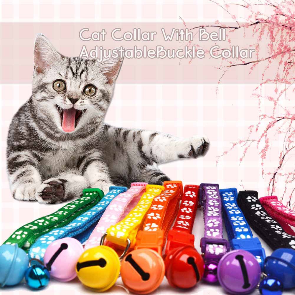 Kalung Leher Anjing / Kucing Adjustable dengan Lonceng