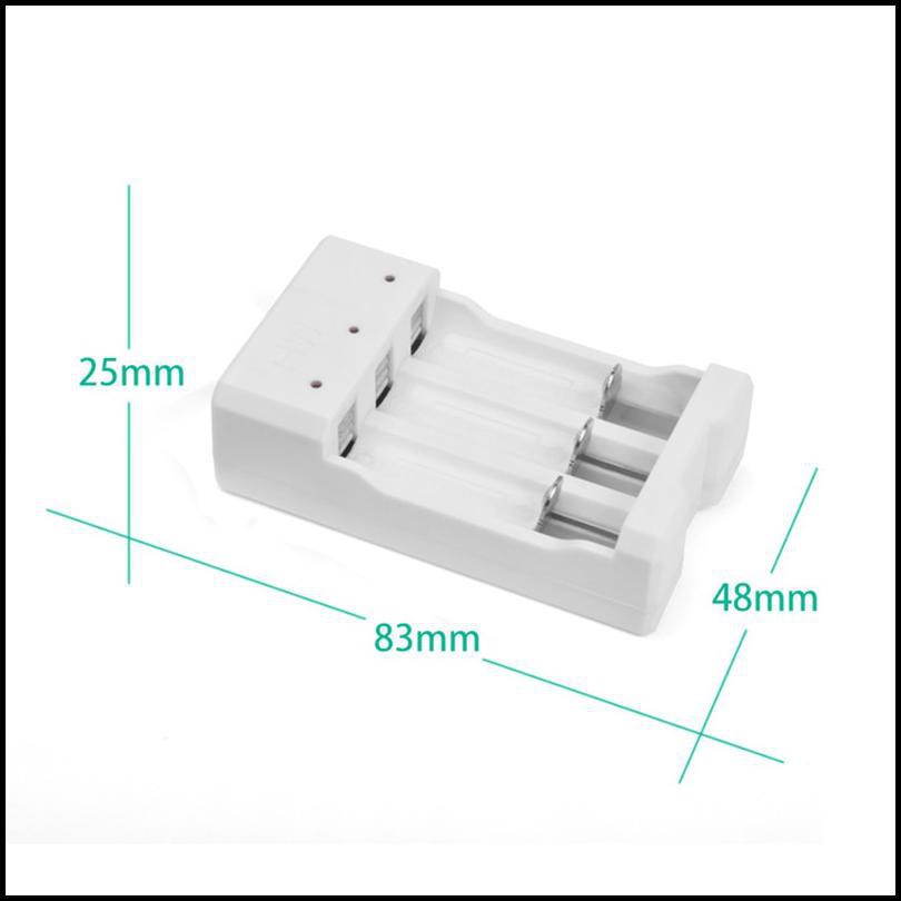 Hcqwbing Charger Baterai Usb Plug 4 Slot For Aa/Aaa H63 White Grab Medan