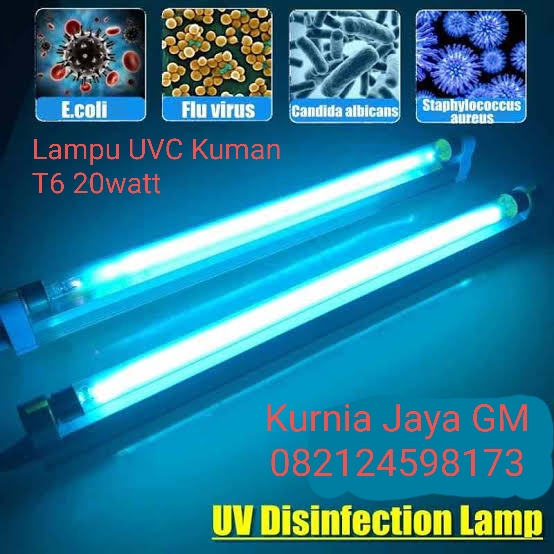 LAMPU UVC STERILIZER 20 WATT GERMICIDAL T6 / LAMPU UVC PEMBUNUH KUMAN