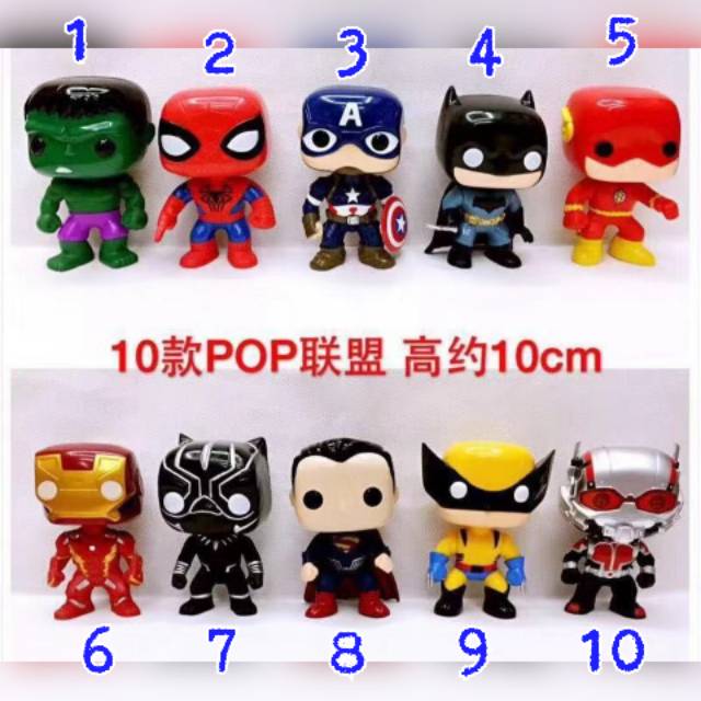 Habisin stock FUNKO POP action figure super hero pajangan funko pop  topper kue funko pop