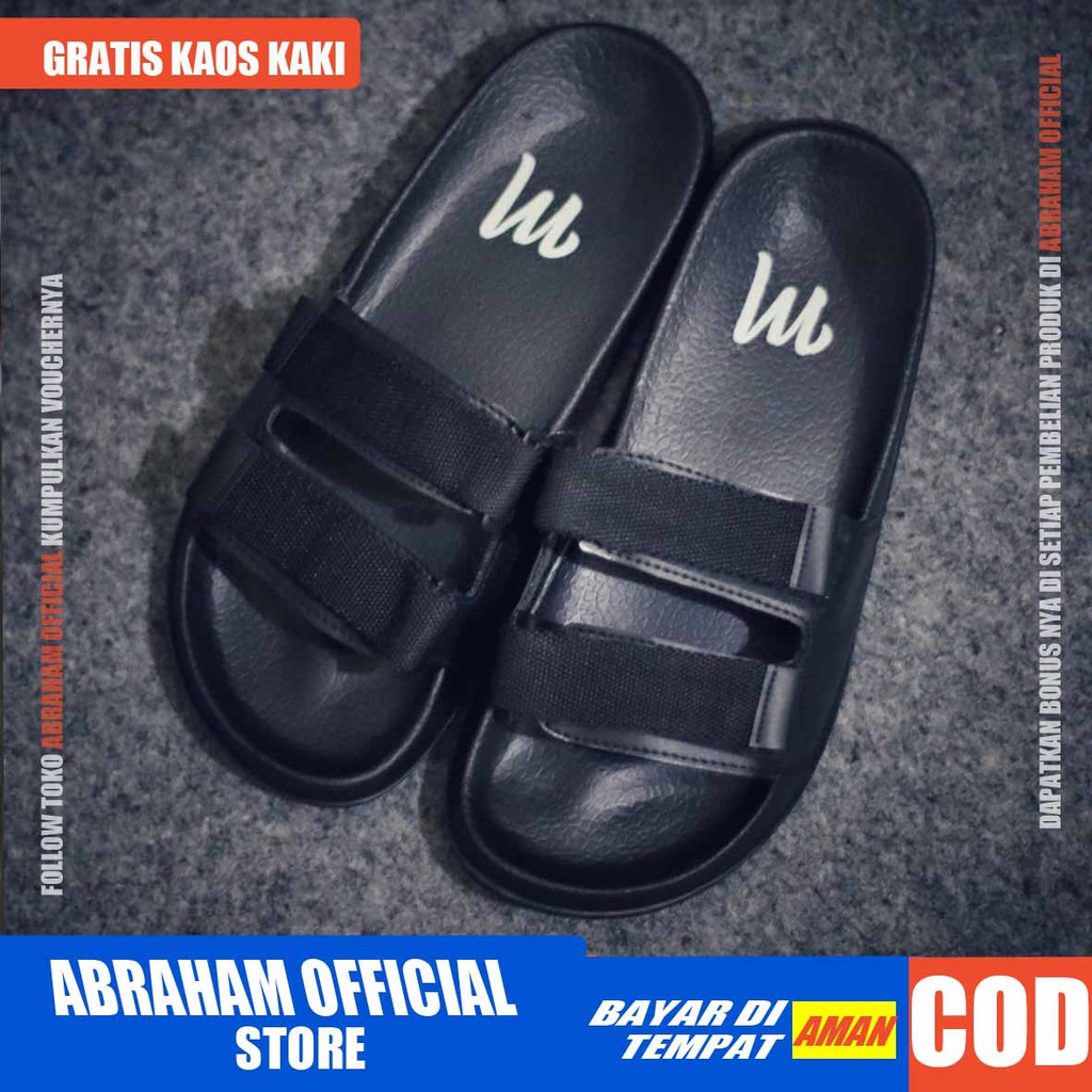 ABRHM x SINOD Sandal Slide Pria Sandal Slop Pria Keren Sandal Selop Cowok / Cowo Kekinian Original