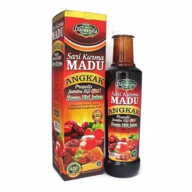 

Sari Kurma Madu Angkak Darusyifa plus Propolis dan Jambu Biji 470 Gr