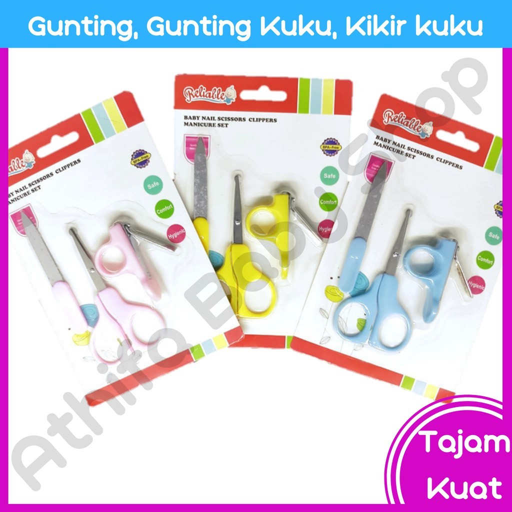 Gunting Kuku Bayi Gunting Bayi 3in1 Realiable Baby Nail Care RAC-8813