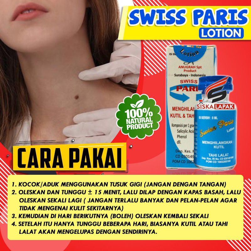 ORIGINAL LOTION PENGHILANG TAHI LALAT SWISS PARIS LOTION