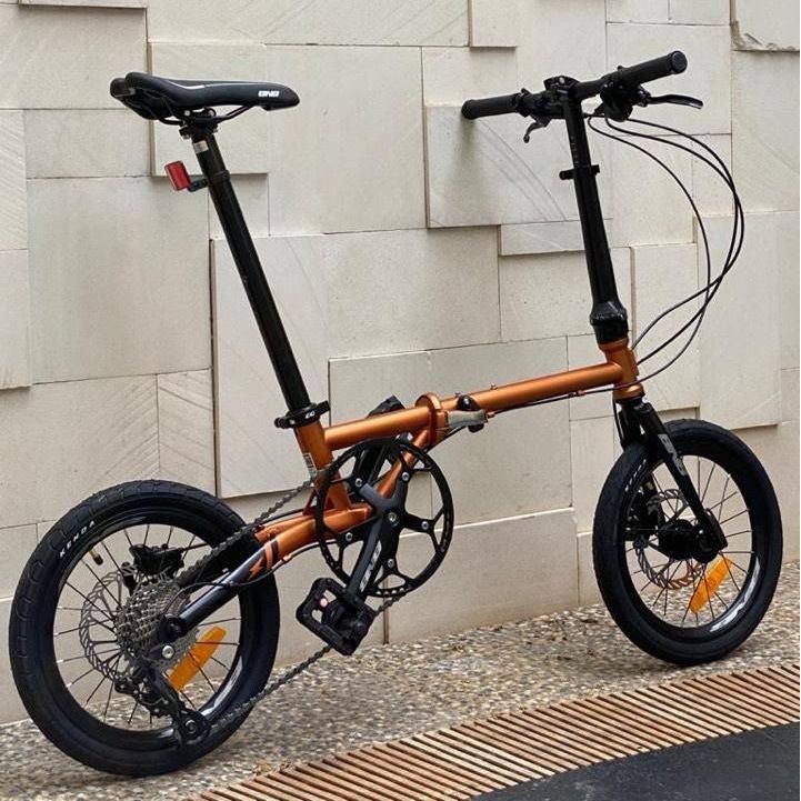 Sepeda Lipat 16 Inch BNB Summer Pro + Bonus Helm