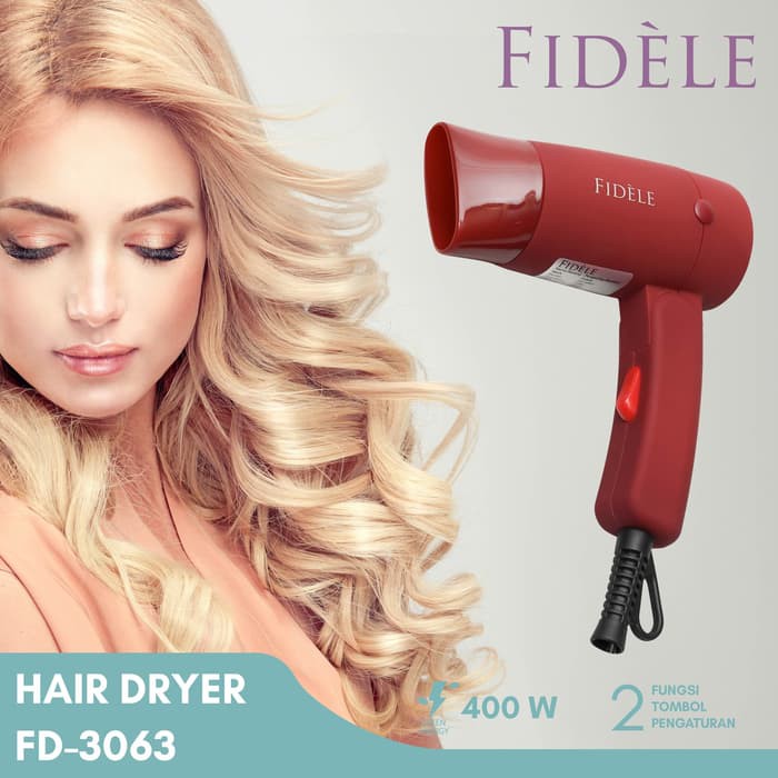 FIDÉLE DryCare HairDryer / Hair Dryer FD 3063 Garansi Resmi FIDÉLE