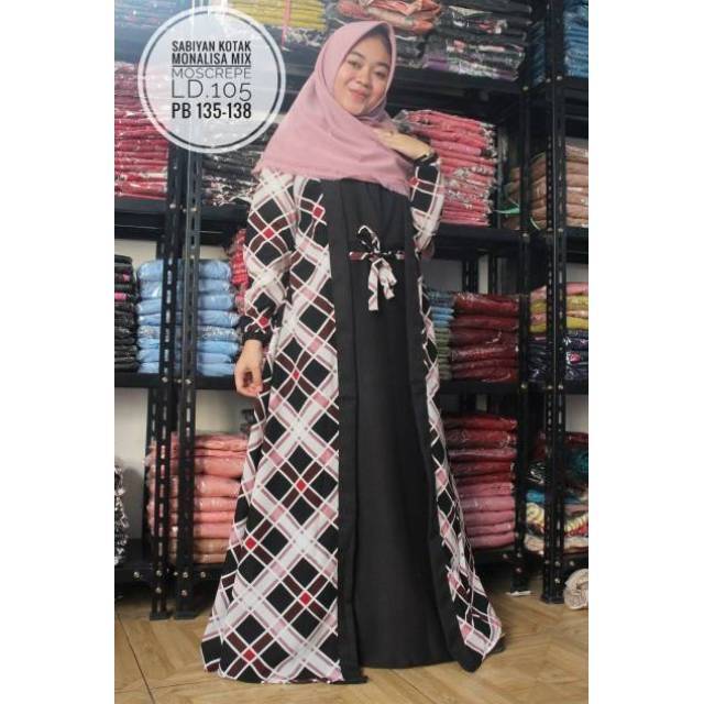 Baju Gamis Sabiyan  Dewasa Kotak