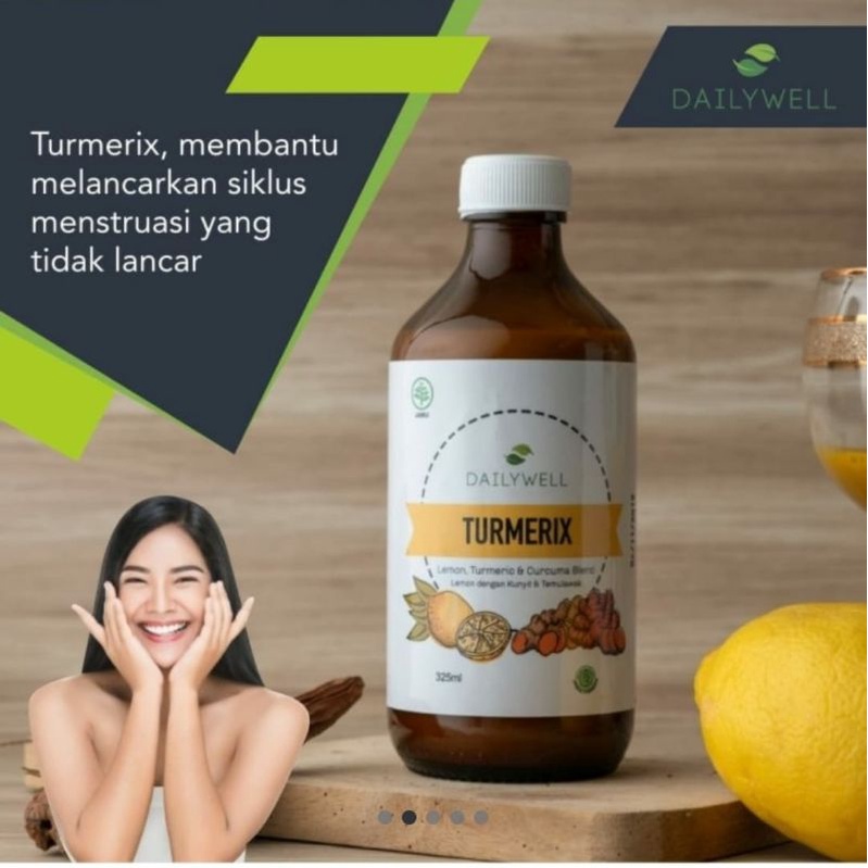 

DailyWelll Ozora Turmerix Diet Lemon Kunyit Temulawak Curcuma Detox