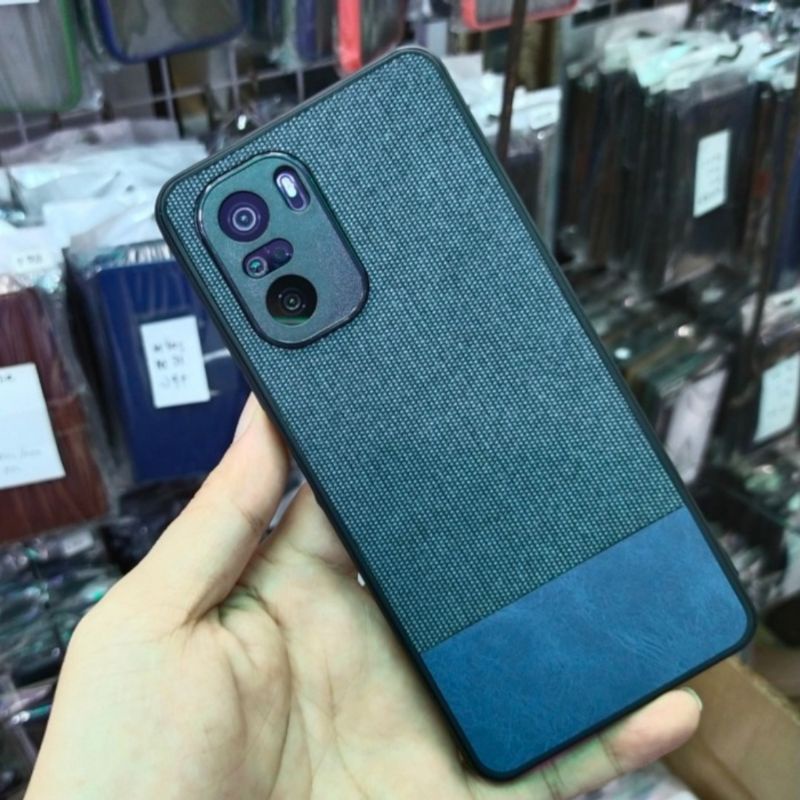 Poco F3 soft case fabric denim premium case