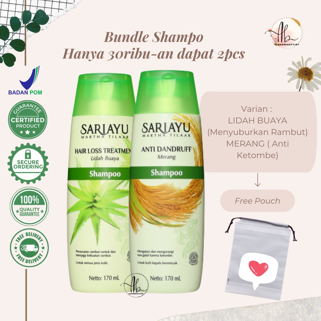 Special Bundle - Sariayu Lidah Buaya/ Merang Shampo Promo
