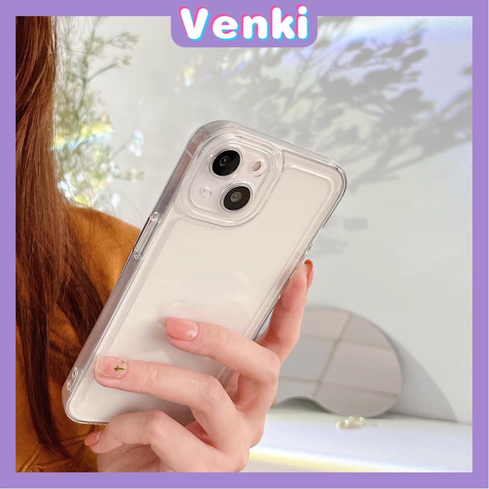 iPhone Case Silicone Soft Case Space Clear Case HD Thicken Plating Button Shockproof Camera Full Coverage Protection For iPhone 13 Pro Max iPhone 12 Pro Max iPhone 11 iPhone7 Plus