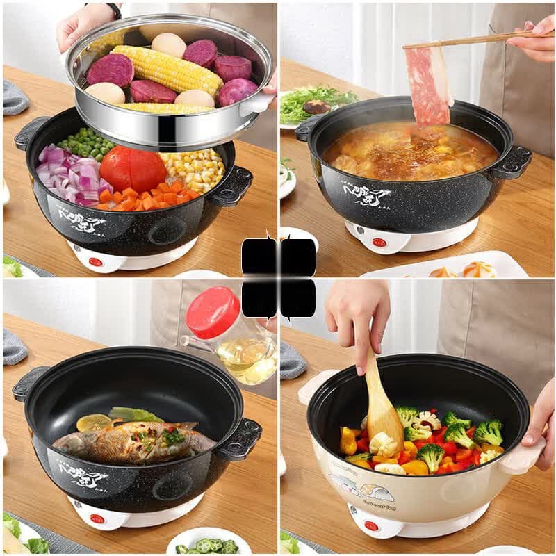 Panci Listrik 2.2 Liter Serbaguna / Frying Pan Multi Function High Quality /FREE Kukusan DC88