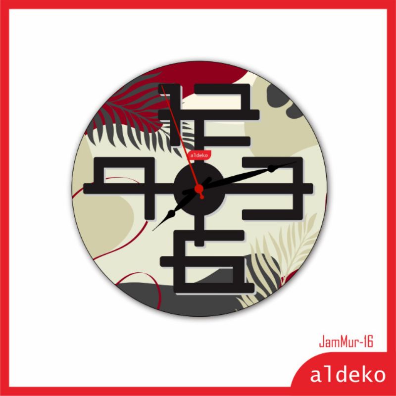 jam dinding - shabby chic/wall clock dengan desain unik Jam Termurah Se Indonesia - JamMur-JamMur-16