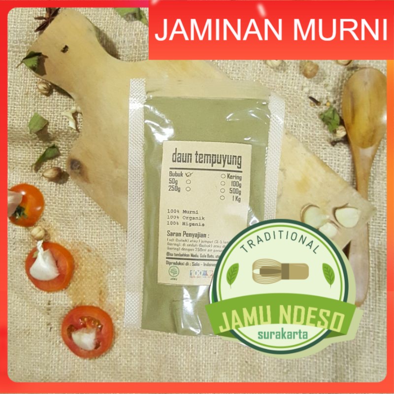 

DAUN TEMPUYUNG BUBUK 100 GRAM - Sonchus Arvensis - MURNI - JSR - REMPAH