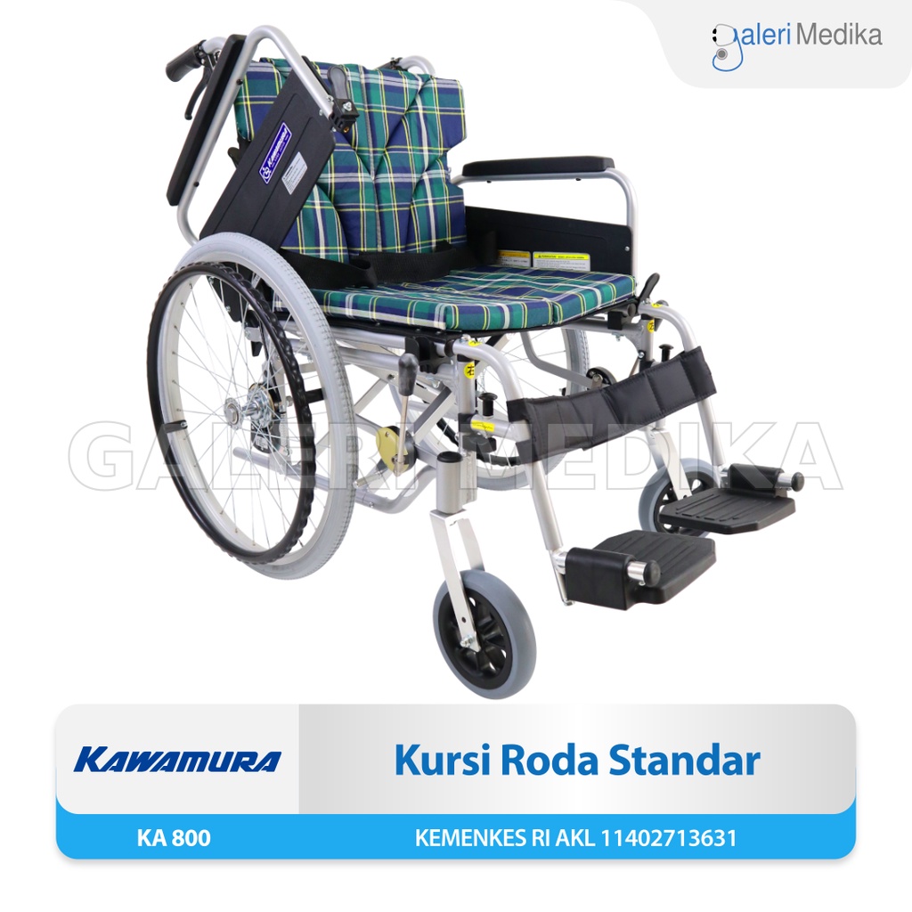 Kawamura KA800 Comfort Model - Kursi Roda Jepang Dengan Bantalan Busa yang Nyaman / Kursi Roda Kawamura KA800 Comfort