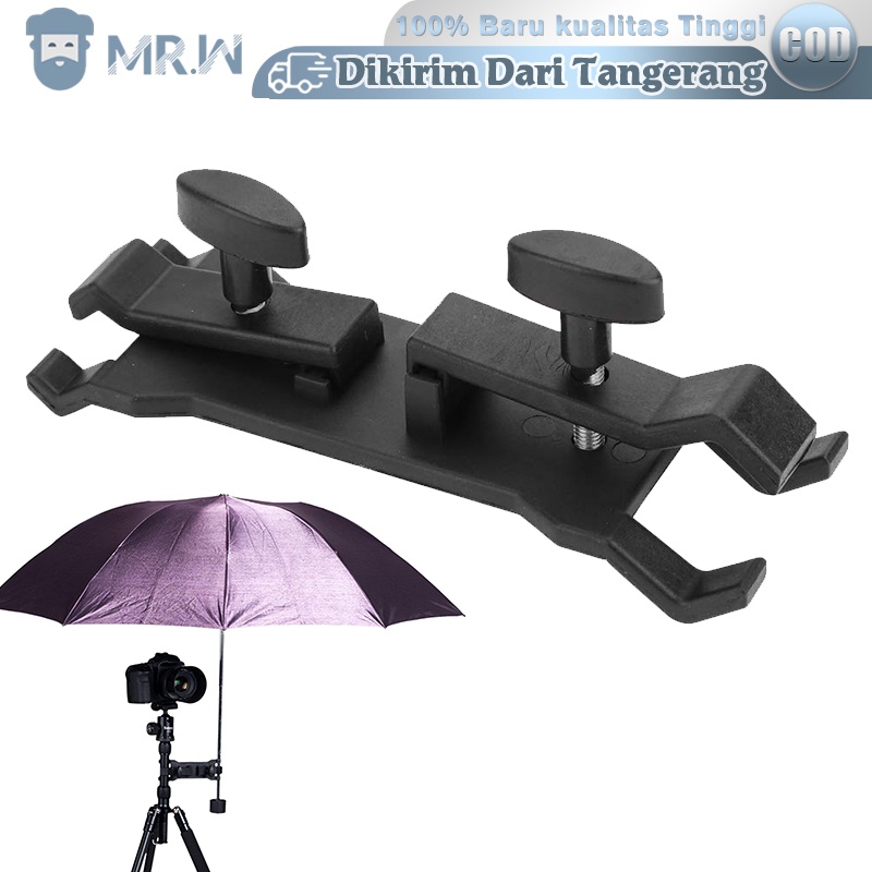 Promo Holder Payung Pegangan Tripod/Klip Bracket Payung Tripod/Jepit Holder Payung Untuk Tripod