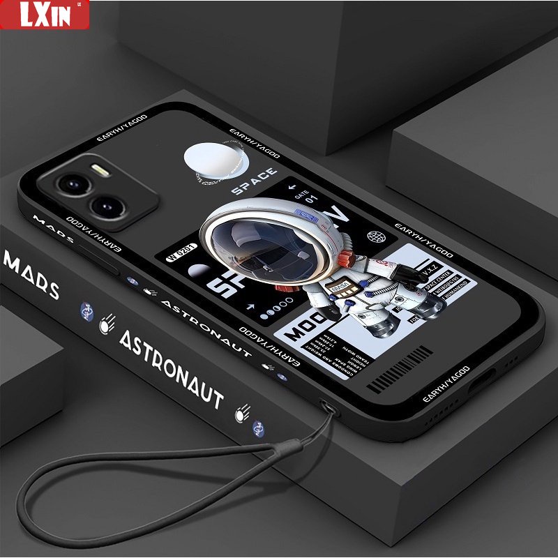 Soft Case Desain Astronot Luar Angkasa Untuk VIVO Y02 Y16 Y21S Y33S Y15S Y15A Y12S Y12A Y21T Y20S Y20i Y11 Y12 Y15 Y17 Y19 Y91 Y95 Y30 Y1 Y50