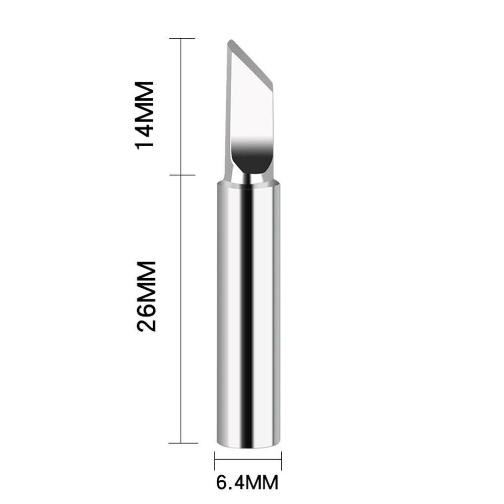 Solighter 10pcs Solder Ujung Besi Bebas Timah Tembaga Panas Internal 2.4D B I 3C K Untuk936 853D 8786D Rework Station