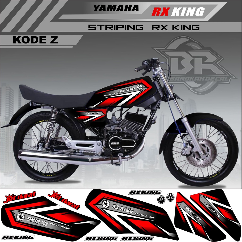 Sticker Rx King Variasi Stiker Lis Striping Rx King Kode Z