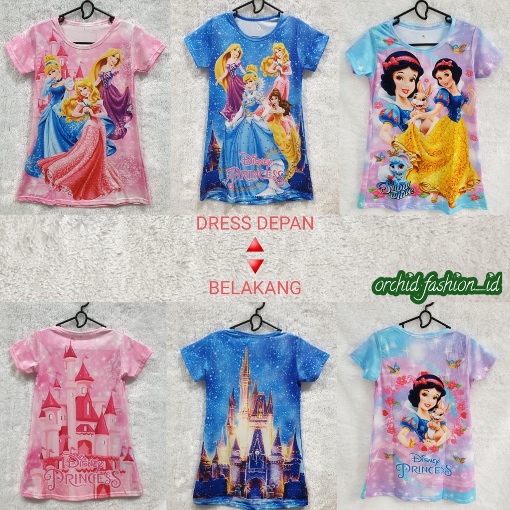 Dress Anak Perempuan / Daster Anak Perempuan Printing / Baju Anak Printing / Dress Anak Import UNTUK