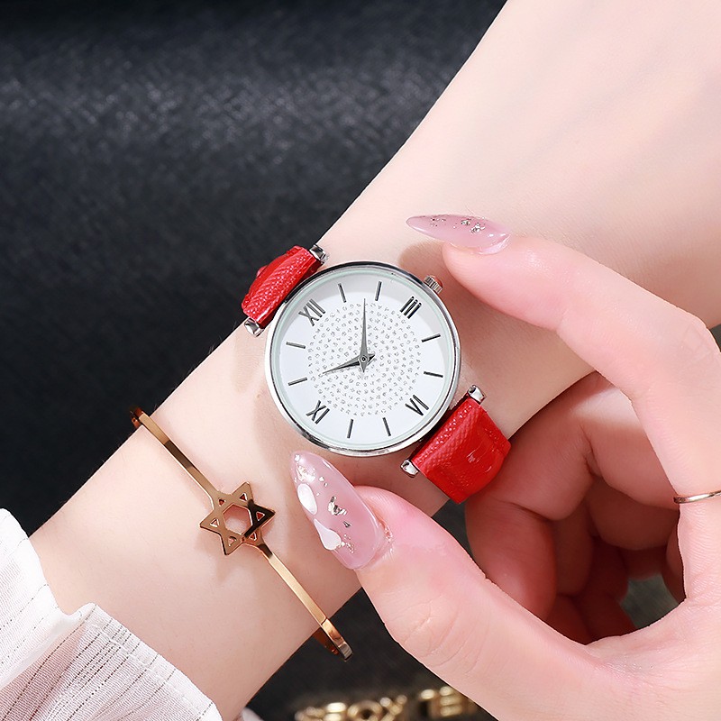 Watchyou Jam Tangan Wanita Gypsophila Belt Fashion Female Quartz Watch Ins Watches