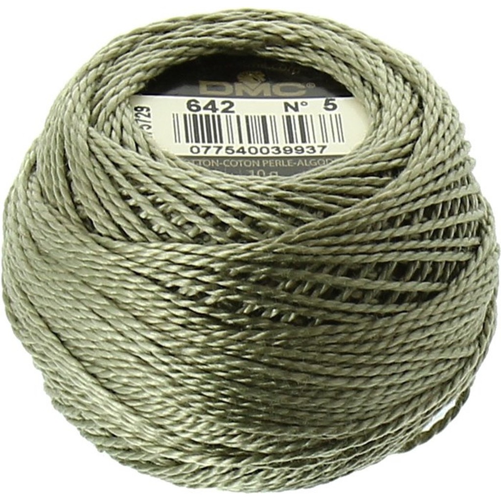 Benang Sulam DMC Art 116 Cotton Perle Pearl Ball Size 5 Kode 642