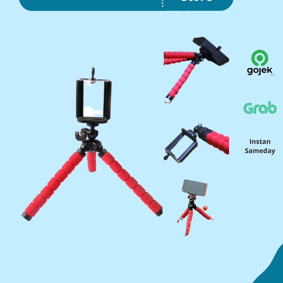 ☏ Tripod Octopus | Octopus Tripod Untuk Smartphone atau Kamera - Tripod HP Tripod Murah Mini Tripod 