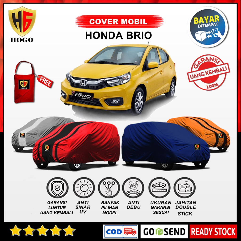 Body Cover Mobil Brio Satya Sarung Mobil Honda All New Brio Rs Tutup Selimut Mantel Penutup Anti Air Shopee Indonesia