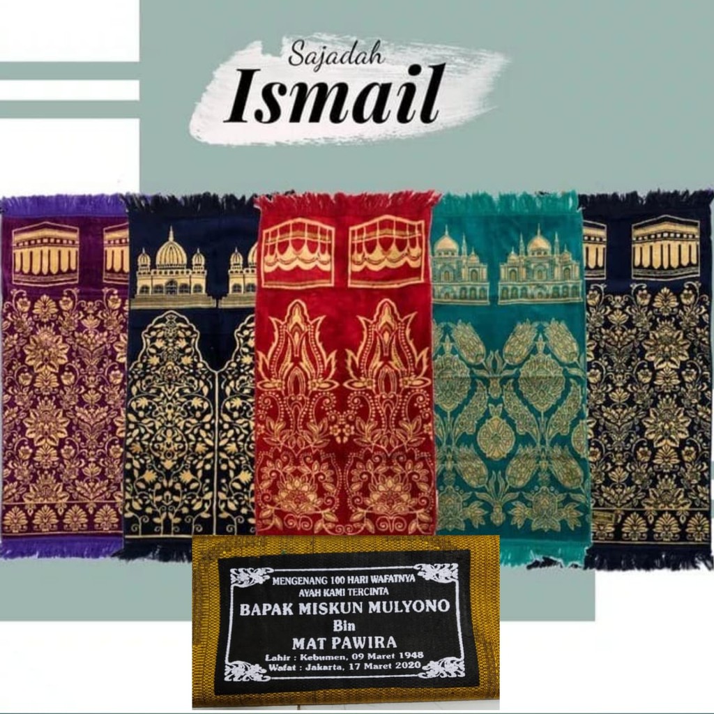 Sajadah Ismail Midi Plus Sablon Bahan Berkualitas