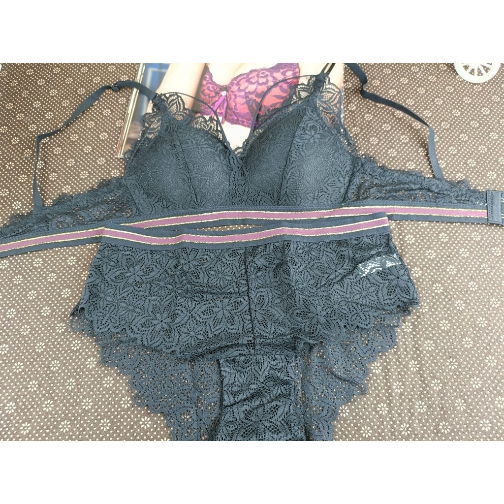 BRA/BH WANITA 059# 1 SET ( BH + CD) IMPORT SIZE 32-36 TIDAK ADA KAWAT, BUSA TIPIS