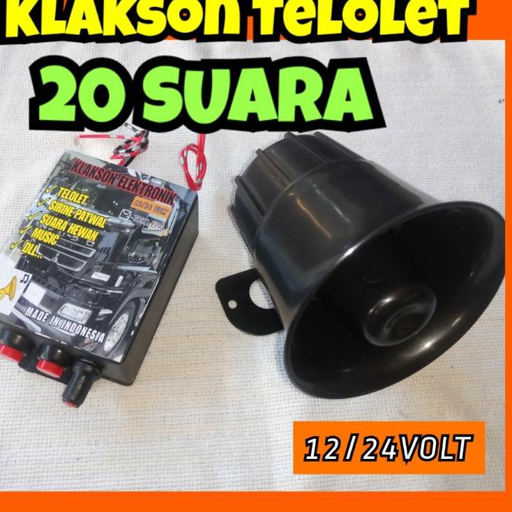 ✅Promo spesial❤ klakson telolet 12 volt 24 volt elektronik klakson mobil motor