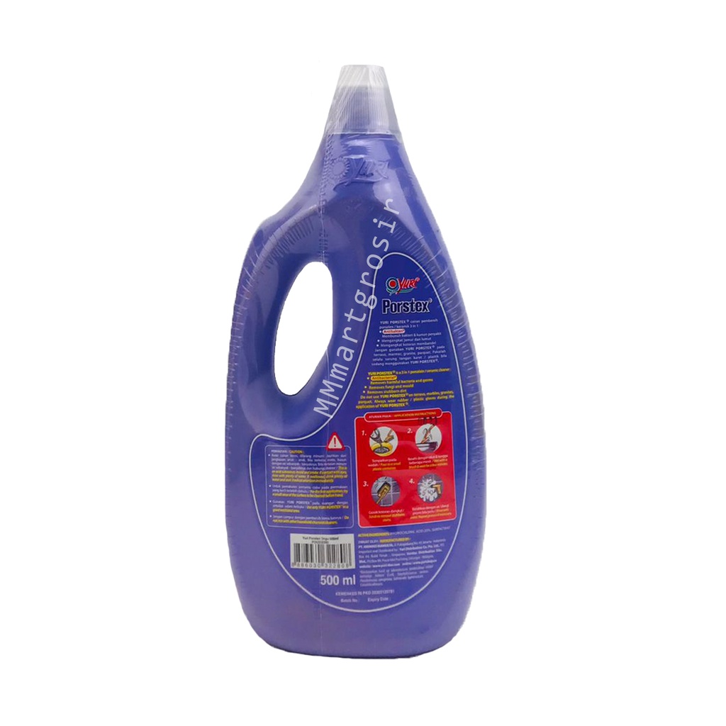 Yuri porstex / Cairan Pembersih / Pembersih Porselen &amp; Keramik / Ungu 500ml