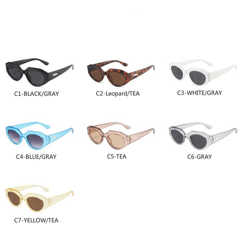 2021 fashion small frame cat eye European and American ins trend men and women sunglasses