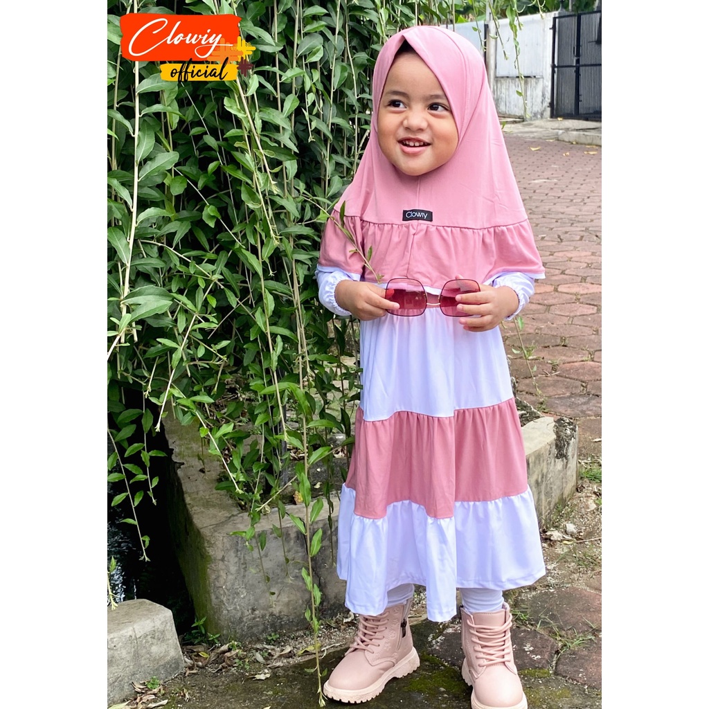 Haqiqa Setelan Gamis Anak Original By Clowiy