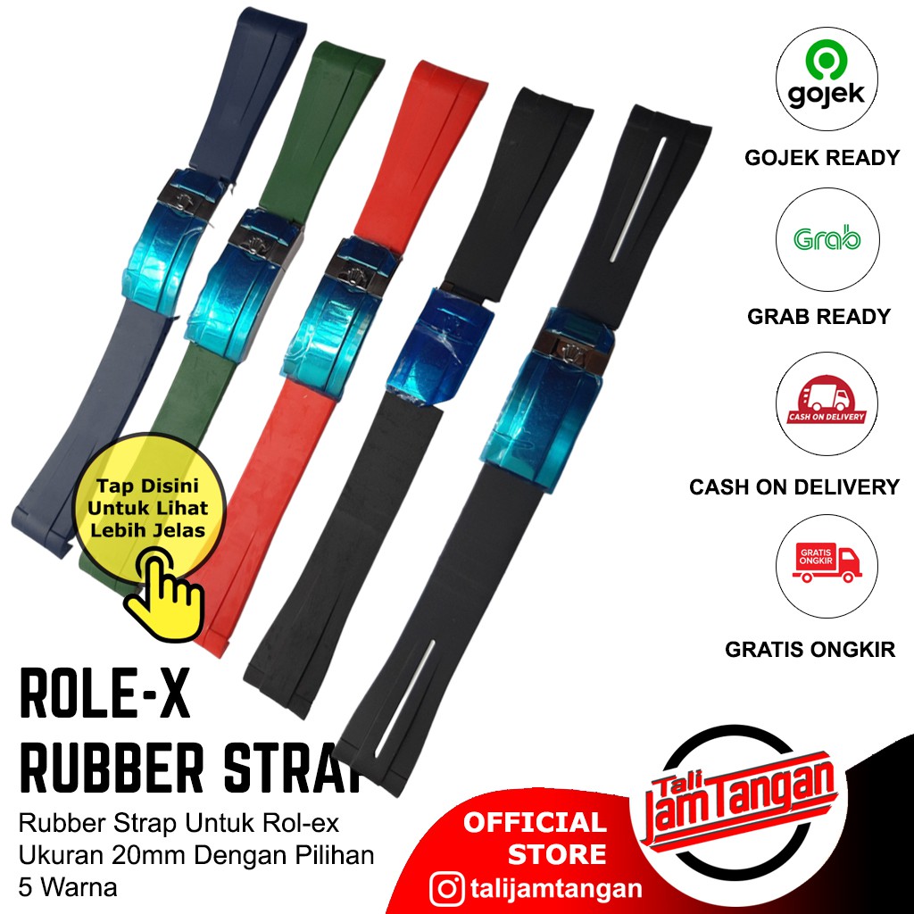Rolex Datejust 20mm Rubber Band Submariner