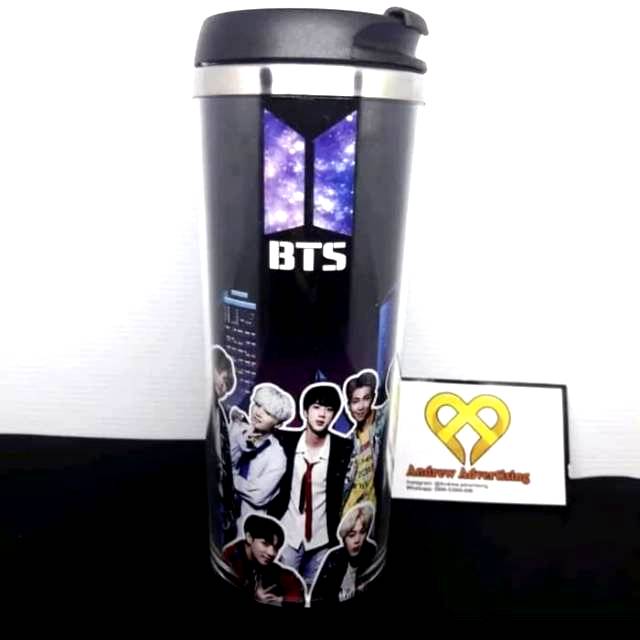 KPOP BTS / BOTOL TUMBLER STAINLESS BTS / MERCHANDISE BTS / ARMY BTS / BTS SOUVENIR / BT21