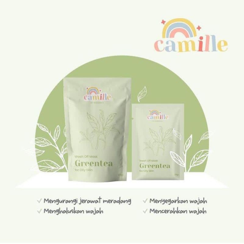 (READY) CAMILLE WASH OFF MASK 25g & 65g BPOM-GREENTEA