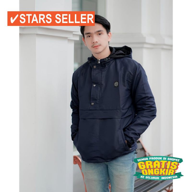 JAKET TERKEREN COWOK CEWEK  JEANS  BIOBLITZ / CAGOULE POLOS SALVIO HEXIA ORIGINAL - JAKET PARASUT