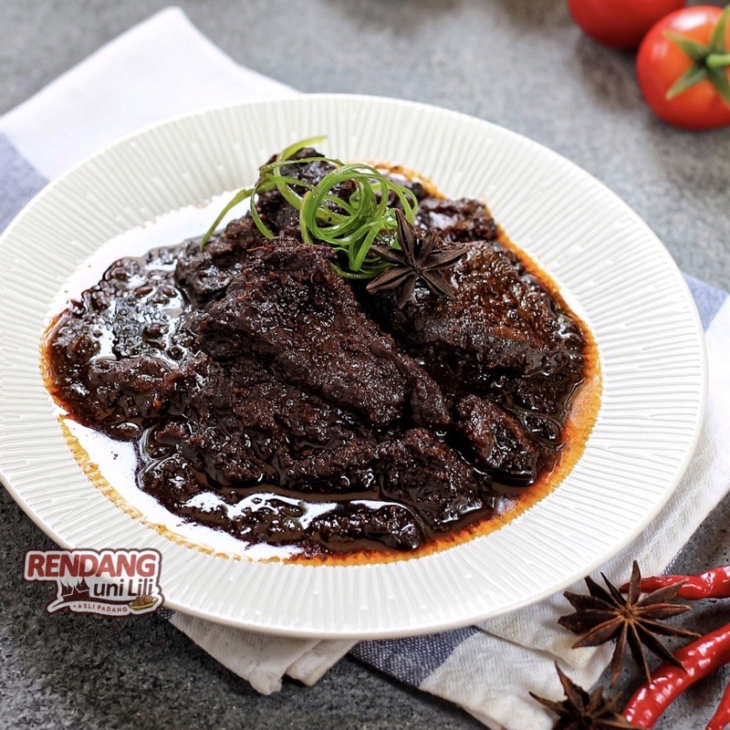 

RENDANG DAGING 500 gr KHAS MINANG HITAM UNI LILI ASLI PADANG