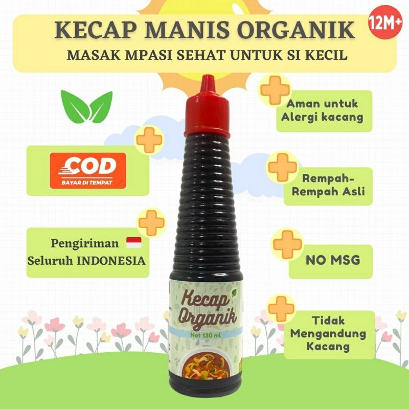 Plum &amp; blum Kecap Mpasi Organik Kedelai/Kecap Manis /Kecap Asin/Kecap ikan No MSG 133ML